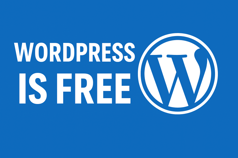 WordPress is free: everything you need to know